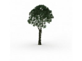 Vine covered tree 3d model preview