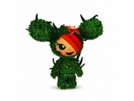 Topiary figure 3d preview