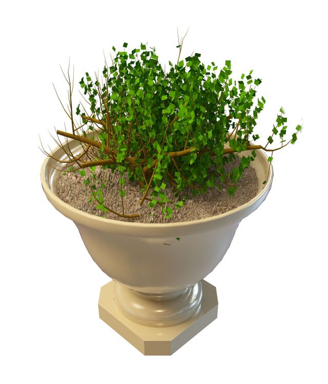 Garden urn planter  pot  3d  model  3ds max files free 
