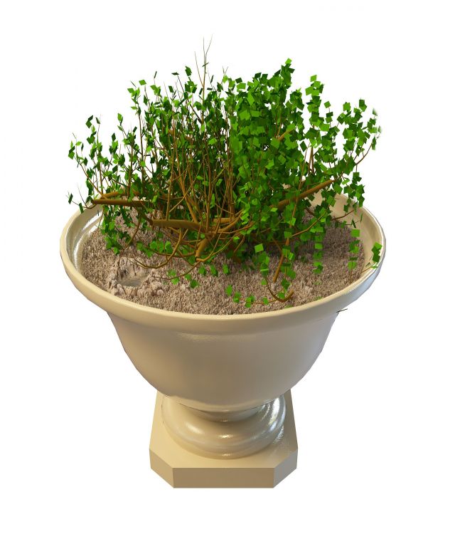 Garden urn planter  pot  3d  model  3ds max files free 