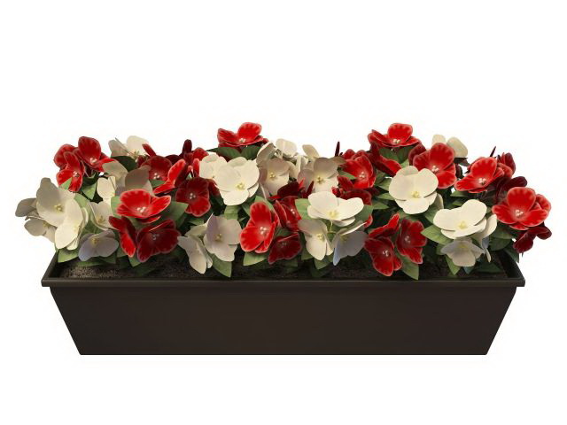 Flower bed planter 3d model 3ds max files free download - modeling ...