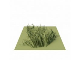 Low poly grass 3d model preview