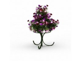 Flower pot stand 3d model preview