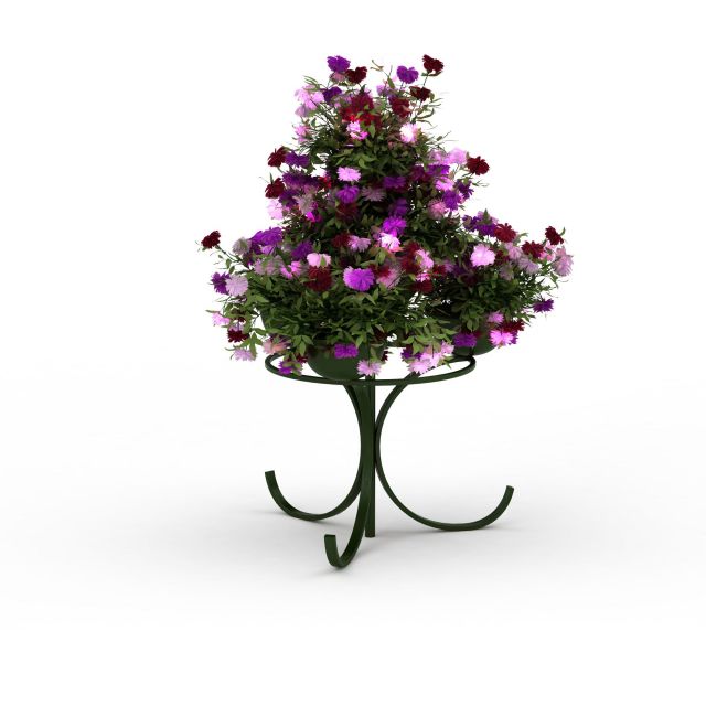 Flower Pot Stand 3d Model Cadnav