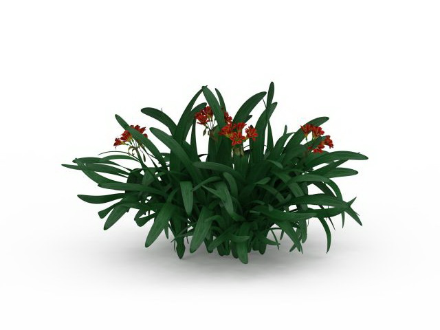 Cymbidium Orchid plants 3d rendering