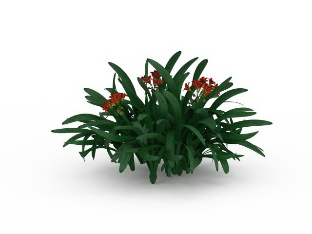 Cymbidium Orchid plants 3d rendering