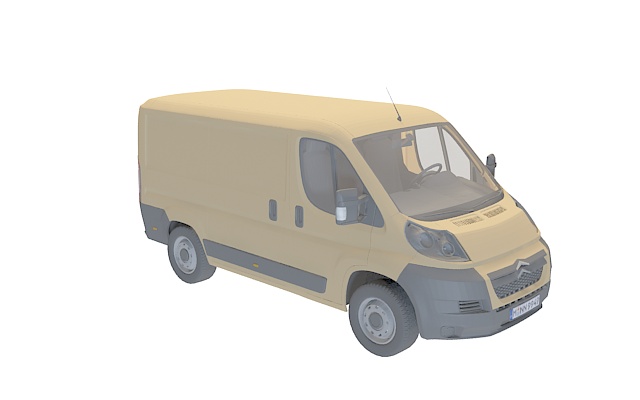 Citroen Jumper Kastenwagen 2014 3D-Modell - Herunterladen