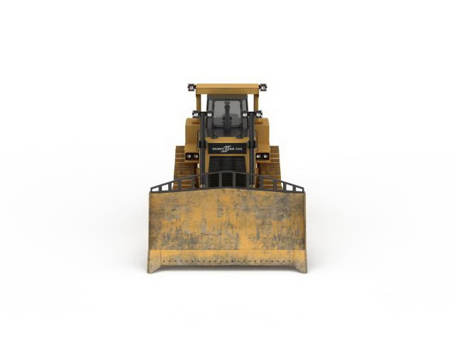 Track bulldozer 3d rendering