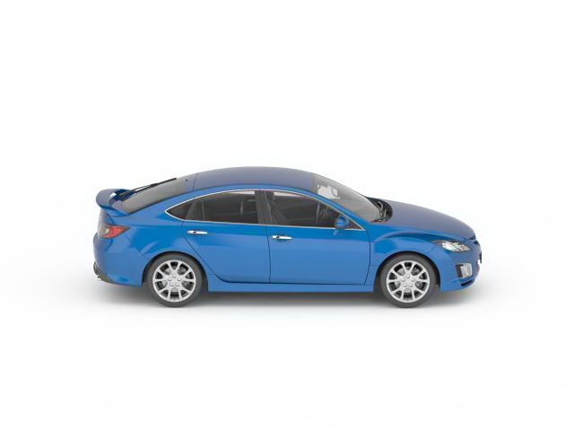 Mazdaspeed 3 hatchback 3d rendering