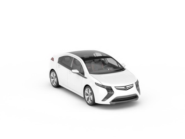 Opel Ampera hatchback 3d rendering