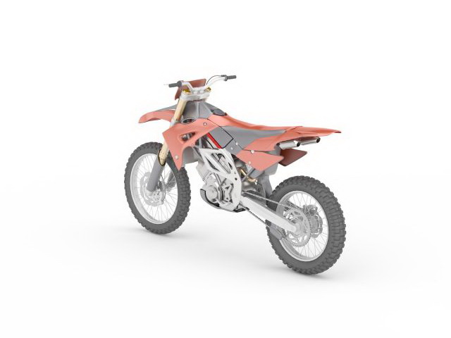 Off-Road Motorcycle 3d rendering