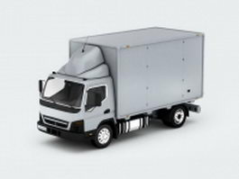 Mitsubishi box truck 3d model preview