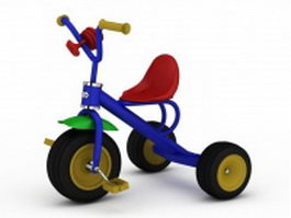Children tricycle 3d model preview