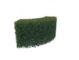 Hedge trimmed bush 3d preview