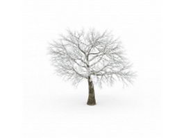 Snow tree 3d model preview