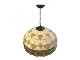 Tiffany pendant light 3d model preview