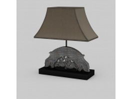 Table lamp fixtures 3d model preview