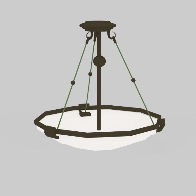 Bowl pendant light 3d rendering