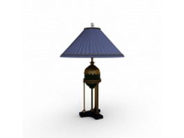 Chinese style table lamp 3d model preview