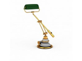 Antique bankers lamp 3d preview