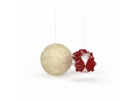 Hanging ball lamps 3d preview