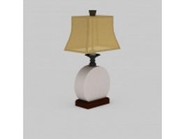 Ceramic table lamp 3d model preview