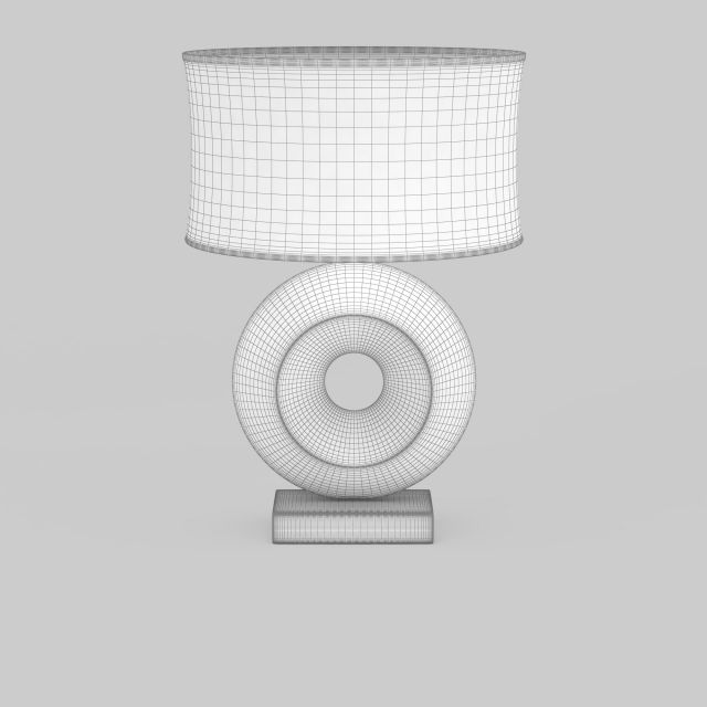 Modern table lamp 3d rendering