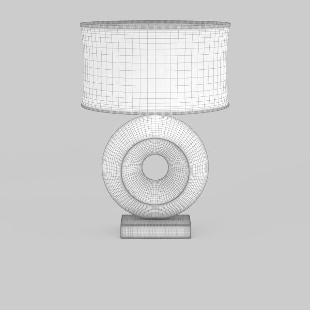 Modern table lamp 3d rendering