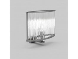 Crystal wall light fixture 3d preview