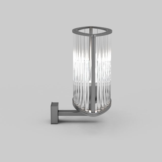 Crystal wall light fixture 3d rendering