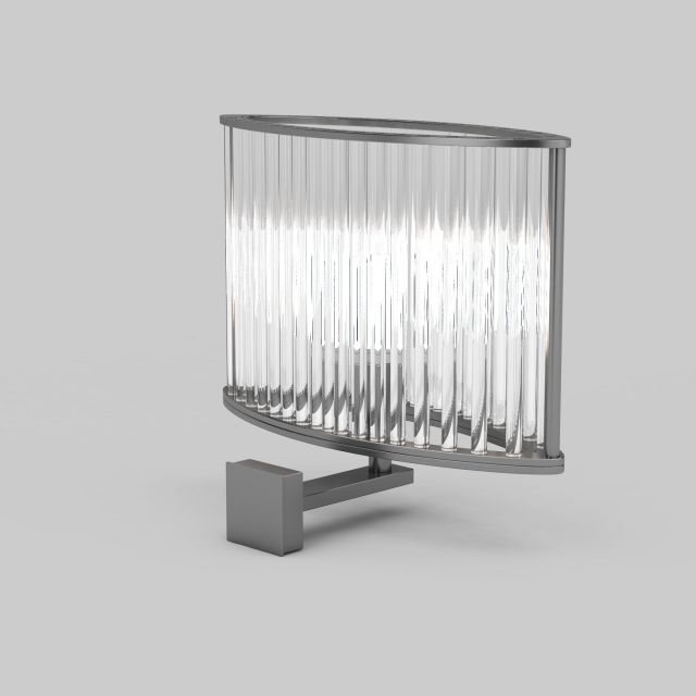 Crystal wall light fixture 3d rendering