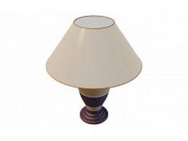Classic urn table lamp 3d model preview