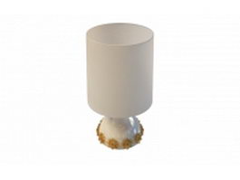 Cylinder table lamp 3d model preview