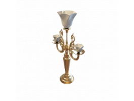 Brass candelabra table lamp 3d preview