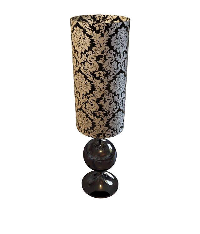 Modern cylinder table lamp 3d rendering