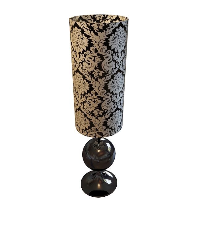 Modern cylinder table lamp 3d rendering