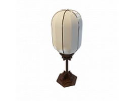 Japanese table lamp 3d model preview