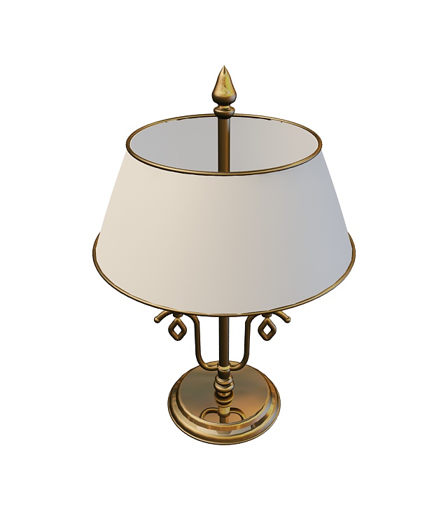 2 Light table lamp 3d rendering