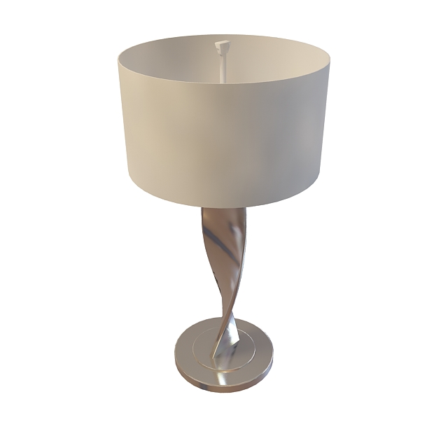 Resin table lamp 3d rendering