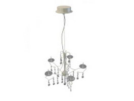 Minimalist chandelier 3d model preview