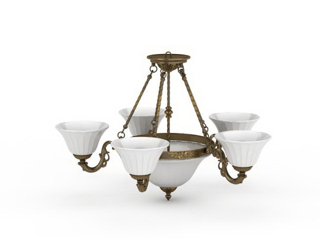Alcantara chandelier 3d rendering