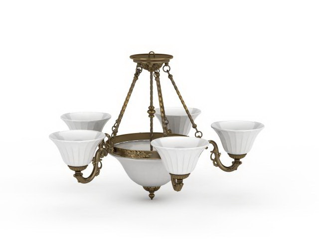 Alcantara chandelier 3d rendering
