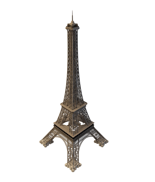 Eiffel Tower 3d model 3ds max files free download - modeling 30897 on ...