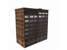Vintage office building 3d model preview
