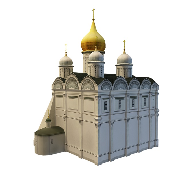 Cathedral of the Archangel 3d rendering