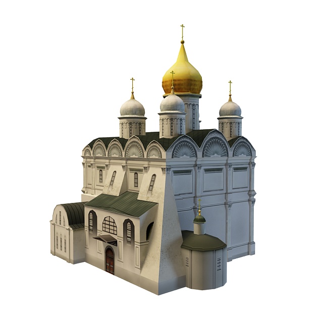 Cathedral of the Archangel 3d rendering
