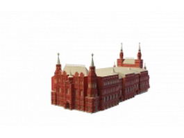State Historical Museum Moscow 3d model preview
