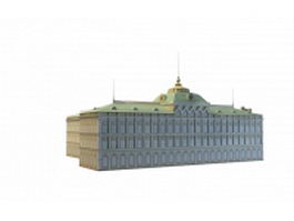 Palace of Congresses 3d model preview