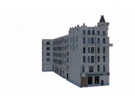 Apartment buildings 3d model preview