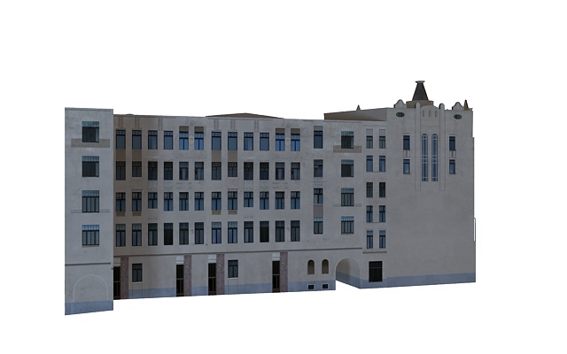 Apartment buildings 3d rendering